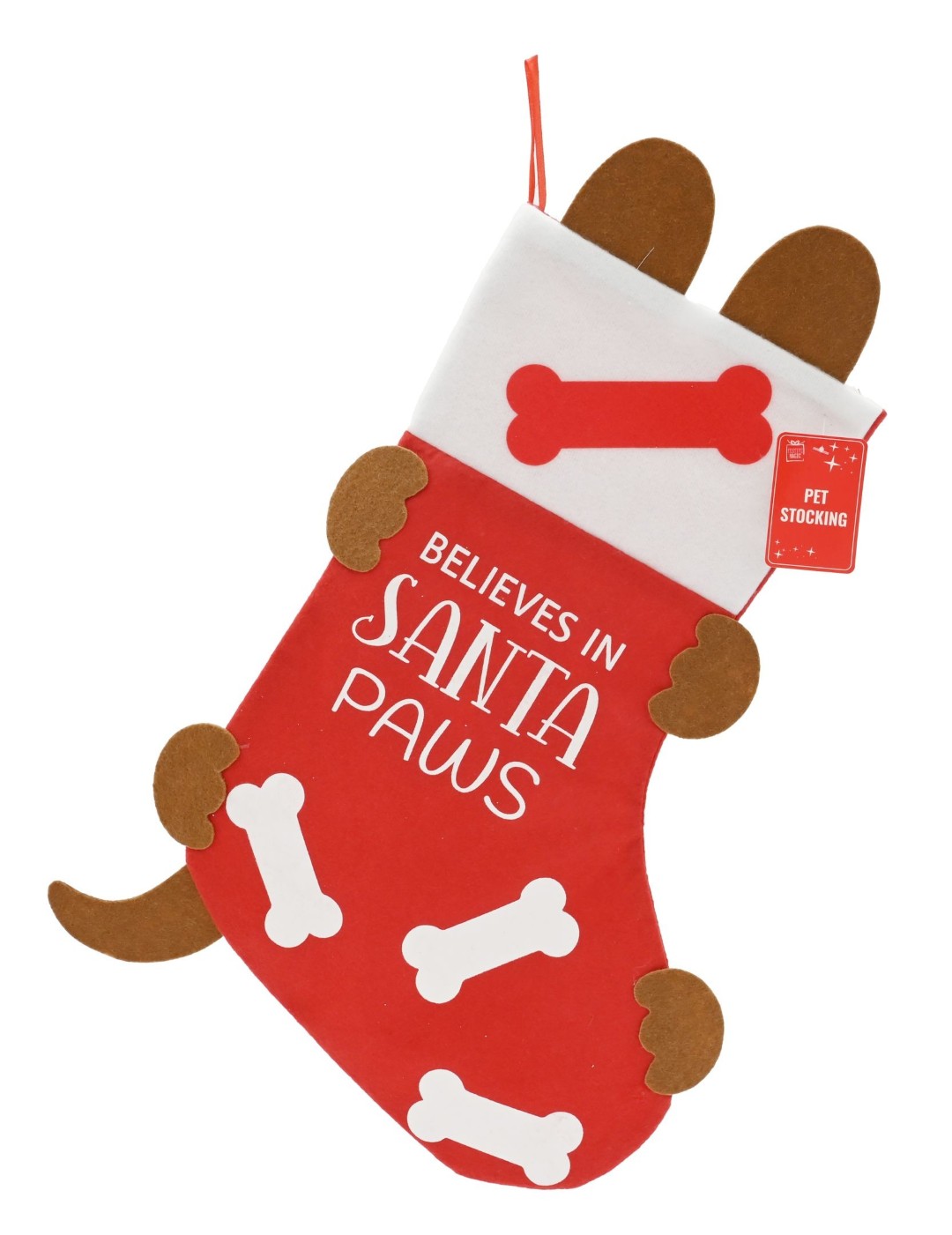 Buy Felt Pet Stocking 27X45Cm and wholesale Christmas Pets at Christmas Wholesaler Christmas Wholesale Seller