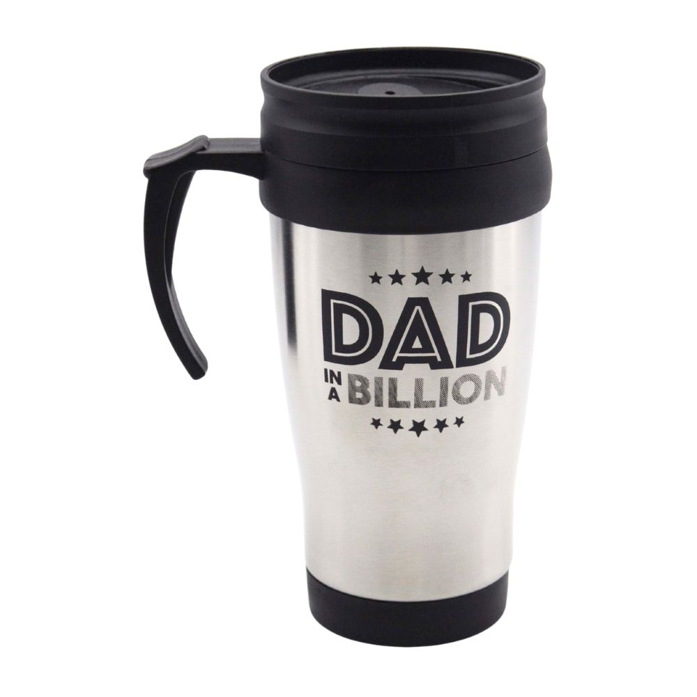 Buy Dad In A Billion Stainless Steel Travel Mug and wholesale Christmas Gifts at Christmas Wholesaler Christmas Wholesale Seller