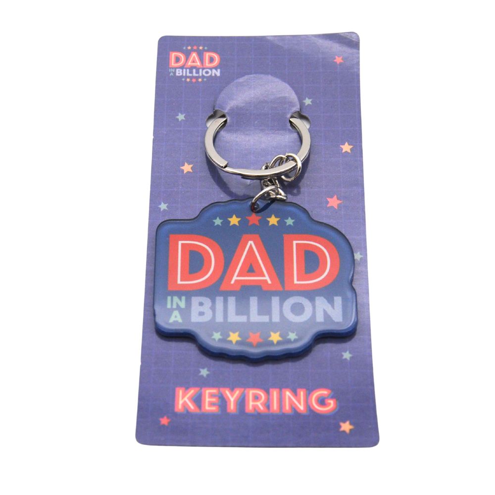 Buy Dad In A Billion Keyring and wholesale Christmas Gifts at Christmas Wholesaler Christmas Wholesale Seller