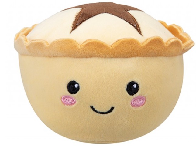 Buy Mince Pie Christmas Foodies 16cm and wholesale Christmas Soft & Plush Toys at Christmas Wholesaler Christmas Wholesale Seller