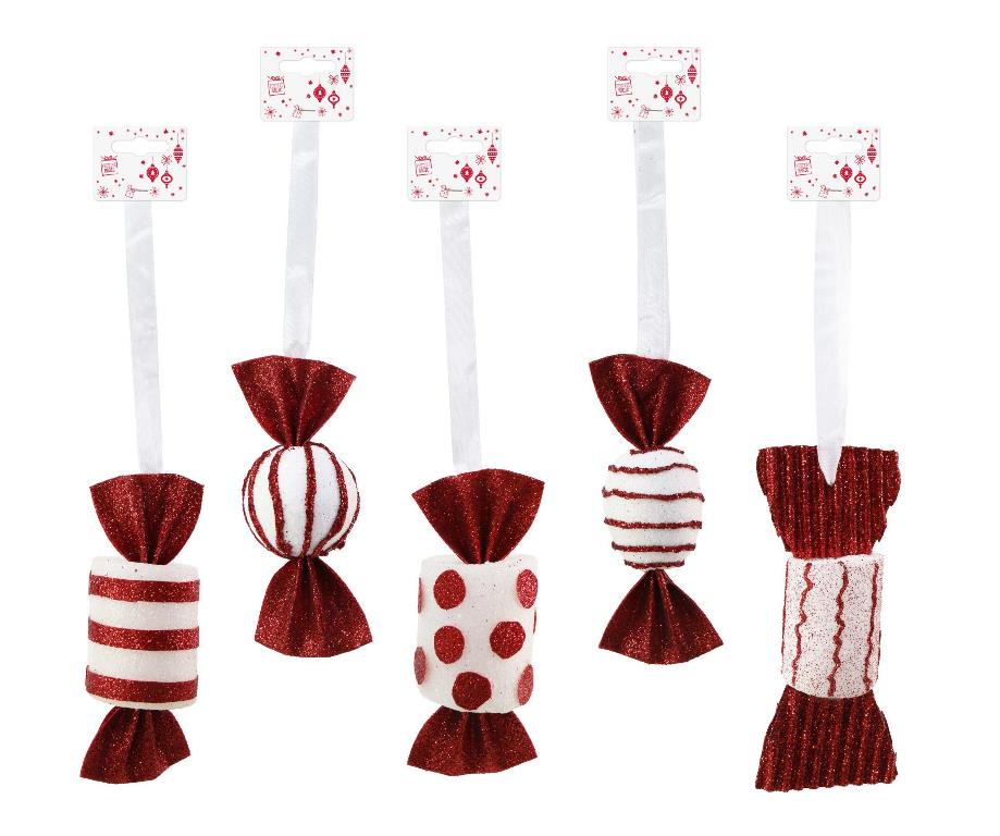 Buy Candy Cane Sweet Deco 10-12Cm ( Assorted Designs ) and wholesale Christmas Candy Cane Decorations at Christmas Wholesaler Christmas Wholesale Seller