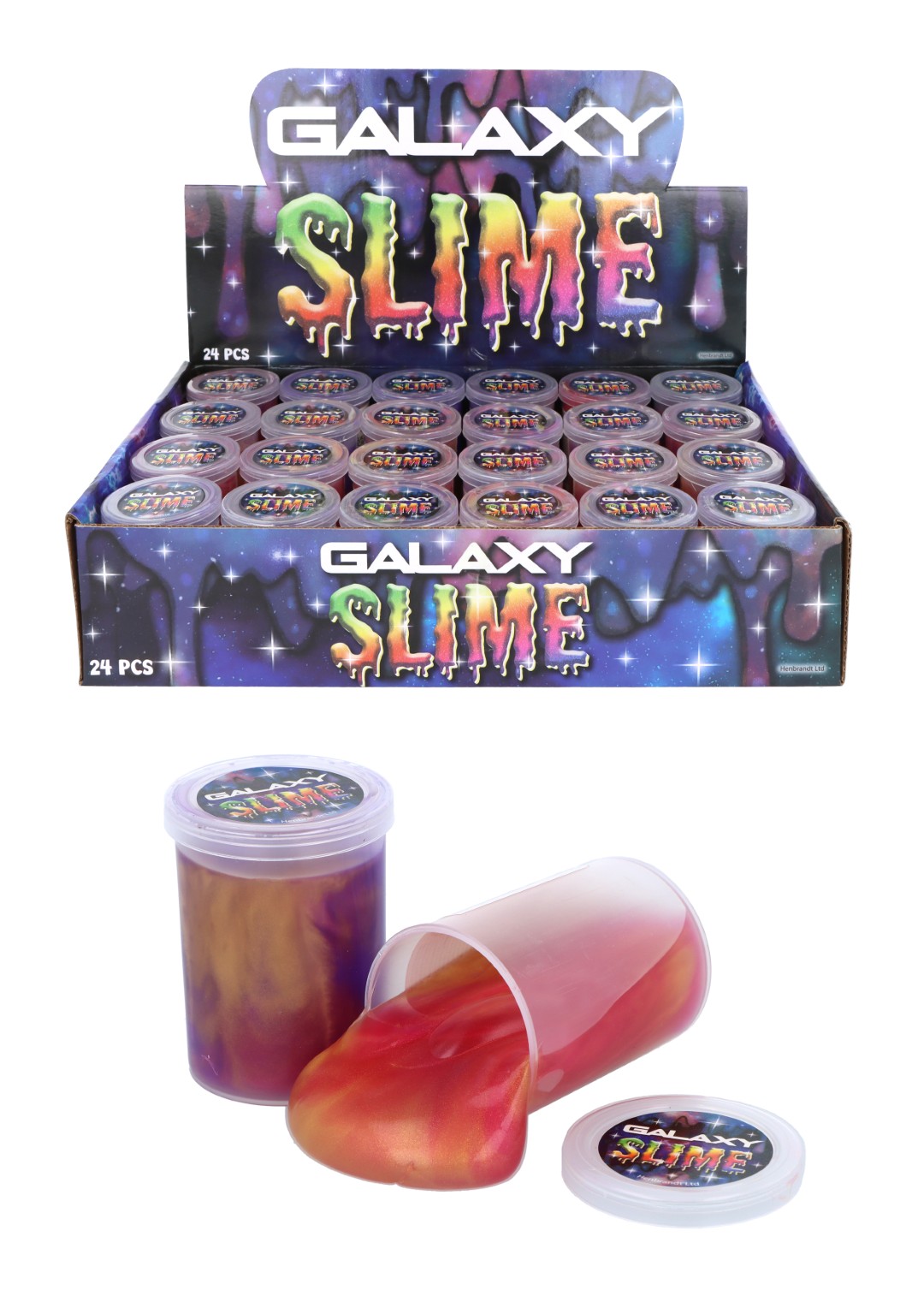 Buy Large Galaxy Putty Slime 6cm X 4.8cm and wholesale Summer Fayre at Christmas Wholesaler Christmas Wholesale Seller