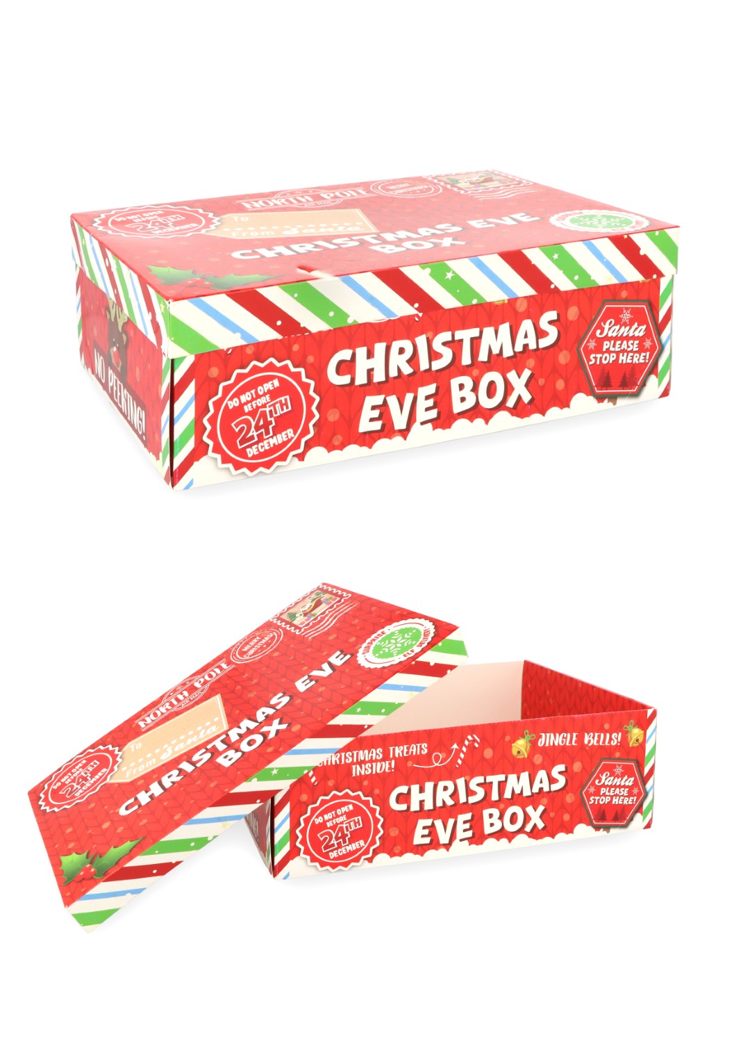 Buy Christmas Eve Box (26cm x 17cm x 8.5cm) and wholesale Christmas Boxes & Hampers at Christmas Wholesaler Christmas Wholesale Seller