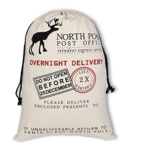 Jumbo North Pole Express Santa Sack 100cm x 70cm