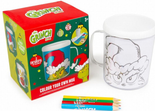 Buy The Grinch Colour In Your Own Mug and wholesale Christmas Toys at Christmas Wholesaler Christmas Wholesale Seller