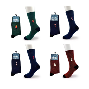 Buy Mens Christmas Embroidery Socks and wholesale Christmas Gifts For Him at Christmas Wholesaler Christmas Wholesale Seller