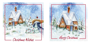 Buy Winter Home 12pk Card and wholesale Christmas Cards & Money Wallets at Christmas Wholesaler Christmas Wholesale Seller